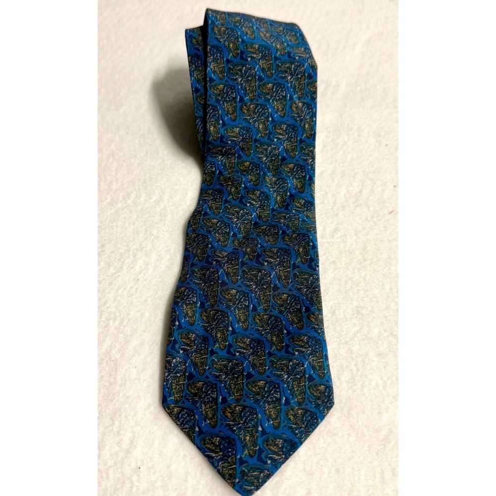 Gérald Franck Paris Abstract Design 60" Silk Tie